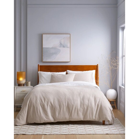 Quince 100% Organic Cotton Luxe Waffle Duvet Cover Set $130 King 3-pc New 0943-5